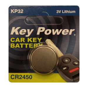 Key Power Car Key Fob Battery KP32 CR2450 3V Lithium Cell Watch